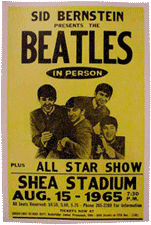 Beatles at Shea Stadium bootleg poster 1965